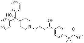 Fexofenadine methyl ester molecular structure (CAS 154825-96-4)