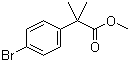 Methyl 2-(4-bromophenyl)-2,2-dimethylacetate molecular structure (CAS 154825-97-5)