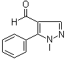1-Methyl-5-phenyl-1H-pyrazole-4-carboxaldehyde molecular structure (CAS 154927-01-2)