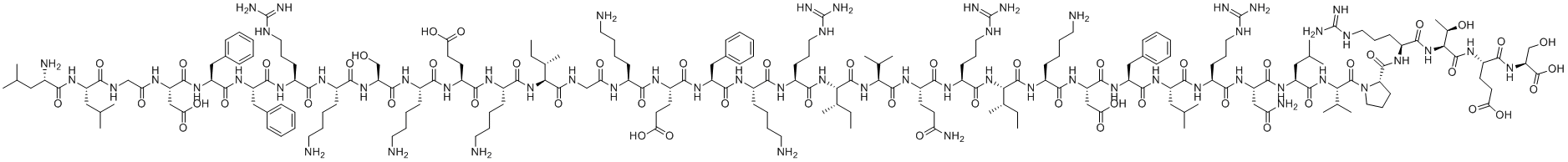 结构式 CAS# 154947-66-7, Cathelicidin LL 37 (human)