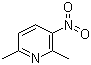 2,6-二甲基-3-硝基吡啶分子结构 (CAS 15513-52-7)