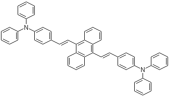 structure of CAS# 155139-11-0, (E,E)-4,4'-(9,10-Anthracenediyldi-2,1-ethenediyl)bis[N,N-diphenylbenzenamine]