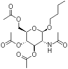 Butyl 2-(acetylamino)-2-deoxy-beta-D-glucopyranoside 3,4,6-triacetate molecular structure (CAS 155197-37-8)