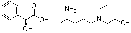 (S)-2-[(4-氨基戊基)乙基氨基]乙醇 (S)-alpha-羟基苯乙酸盐分子结构 (CAS 155204-11-8)