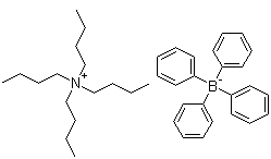 四正丁基四苯基硼酸铵分子结构 (CAS 15522-59-5)