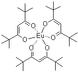 三(2,2,6,6-四甲基-3,5-庚二酮酸)铕分子结构 (CAS 15522-71-1)