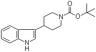 4-(1H-Indol-3-yl)piperidine-1-carboxylic acid tert-butyl ester molecular structure (CAS 155302-28-6)