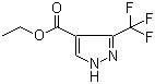 3-(三氟甲基)吡唑-4-甲酸乙酯分子结构 (CAS 155377-19-8)