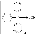 四(三苯基膦)二氯化钌分子结构 (CAS 15555-77-8)
