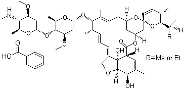 Emamectin benzoate  molecular structure (CAS 155569-91-8)