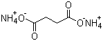 结构式 CAS# 15574-09-1, 琥珀酸铵; 丁二酸铵盐