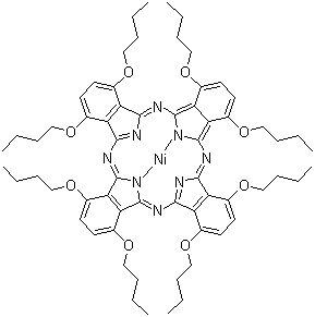 structure of CAS# 155773-71-0, Nickel(II) 1,4,8,11,15,18,22,25-octabutoxy-29H,31H-phthalocyanine