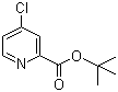 结构式 CAS# 15583-17-2, 4-氯吡啶-2-甲酸叔丁酯
