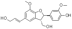 (7R,8S)-Dehydrodiconiferyl alcohol molecular structure (CAS 155836-29-6)
