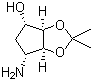 (3aR,4S,6R,6aS)-6-Aminotetrahydro-2,2-dimethyl-4H-cyclopenta-1,3-dioxol-4-ol molecular structure (CAS 155899-66-4)