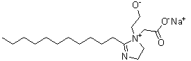 Sodium lauroamphoacetate molecular structure (CAS 156028-14-7)