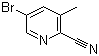 5-Bromo-3-methylpyridine-2-carbonitrile molecular structure (CAS 156072-86-5)