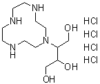 3-(1,4,7,10-Tetraazacyclododec-1-yl)-1,2,4-butanetriol hydrochloride (1:4) molecular structure (CAS 156077-56-4)