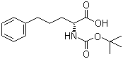 (R)-5-Phenyl-2-(tert-butoxycarbonylamino)pentanoic acid molecular structure (CAS 156130-68-6)