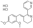 (3E)-3-[(2,4-Dimethoxyphenyl)methylene]-3,4,5,6-tetrahydro-2,3'-Bipyridine dihydrochloride molecular structure (CAS 156223-05-1)