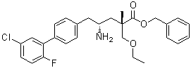 结构式 CAS# 1562405-20-2, (alphaS,gammaR)-gamma-氨基-5'-氯-alpha-(乙氧基甲基)-2'-氟-alpha-甲基-[1,1'-联苯]-4-戊酸苯甲酯
