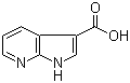 1H-Pyrrolo[2,3-b]pyridine-3-carboxylic acid molecular structure (CAS 156270-06-3)