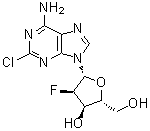 2-Chloro-2'-deoxy-2'-fluoroadenosine molecular structure (CAS 156357-18-5)