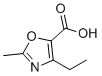 4-Ethyl-2-methyloxazole-5-carboxylic acid molecular structure (CAS 1564709-36-9)