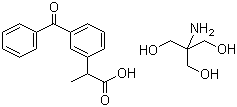 右旋酮洛芬氨丁三醇分子结构 (CAS 156604-79-4)