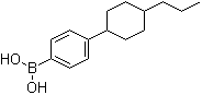 结构式 CAS# 156837-90-0, [4-(4-丙基环己基)苯基]硼酸