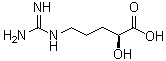 structure of CAS# 157-07-3, L-5-Guanidino-2-hydroxyvaleric acid;Argininic acid; L-Argininic acid