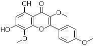 5,7-Dihydroxy-3,4',8-trimethoxyflavone molecular structure (CAS 1570-09-8)