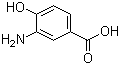 结构式 CAS# 1571-72-8, 3-氨基-4-羟基苯甲酸
