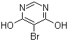 结构式 CAS# 15726-38-2, 4,6-二羟基-5-溴嘧啶