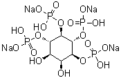 structure of CAS# 157542-47-7, D-myo-Inositol 1,4,5,6-tetrakis(dihydrogen phosphate) tetrasodium salt