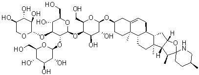 alpha-去氢番茄苷分子结构 (CAS 157604-98-3)