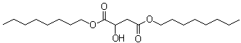 Malic acid dioctyl ester molecular structure (CAS 15763-02-7)