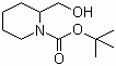 结构式 CAS# 157634-00-9, 2-(羟甲基)哌啶-1-甲酸叔丁酯