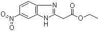 6-Nitro-1H-benzimidazole-2-acetic acid ethyl ester molecular structure (CAS 157688-27-2)