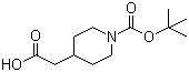 1-Boc-4-piperidylacetic acid molecular structure (CAS 157688-46-5)