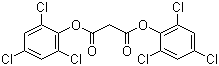 Malonic acid bis(2,4,6-trichlorophenyl) ester molecular structure (CAS 15781-70-1)