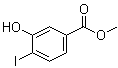 structure of CAS# 157942-12-6, 3-Hydroxy-4-iodobenzoic acid methyl ester;Methyl 3-hydroxy-4-iodobenzoate