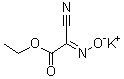 Cyano(hydroxyimino)acetic acid ethyl ester potassium salt molecular structure (CAS 158014-03-0)
