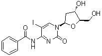 N-Benzoyl-2'-deoxy-5-iodocytidine molecular structure (CAS 158042-39-8)
