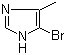 structure of CAS# 15813-08-8, 4-Methyl-5-bromoimidazole;4-Methyl-5-bromo-1H-imidazole