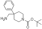 4-氨基甲基-4-苯基哌啶-1-羧酸叔丁酯分子结构 (CAS 158144-82-2)