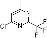 结构式 CAS# 1582-25-8, 4-氯-6-甲基-2-三氟甲基嘧啶
