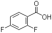 2,4-Difluorobenzoic acid molecular structure (CAS 1583-58-0)