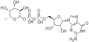 Guanosine diphosphofucose molecular structure (CAS 15839-70-0)