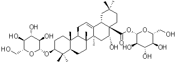结构式 CAS# 158511-59-2, 墨旱莲皂苷 I